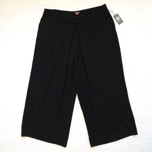 Vince Camuto Wide Leg Pants Women's Plus Size 22W Black Dressy Evening